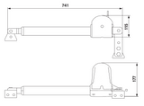 KEY drive for double-leaf gate, set with photocells