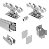 Sliding gate set up to 4m, profile AL 90x99mm