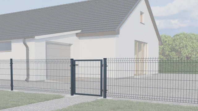 Bránka 1kr. SQUARE ZnPVC 1000x1000mm, antracit