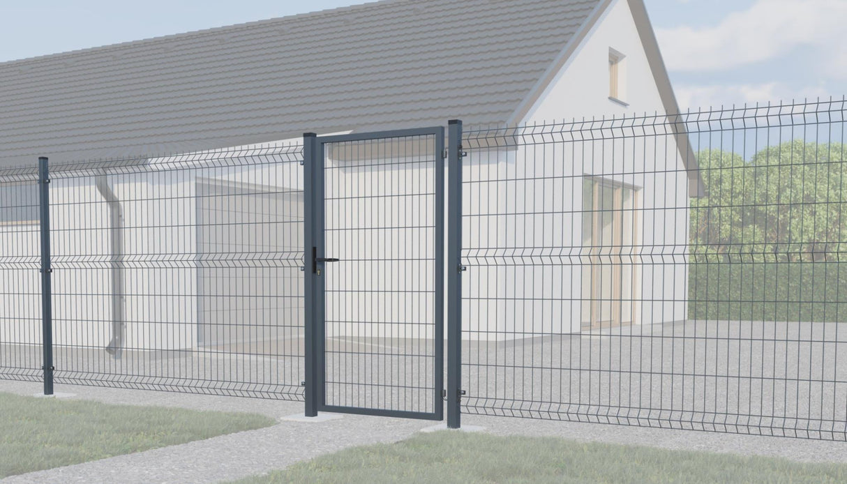 Bránka 1kr. SQUARE ZnPVC 1000x1800mm, antracit