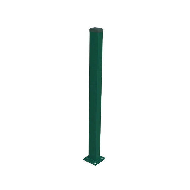 Poteau 60x40mm avec base ZnPVC 1600mm vert