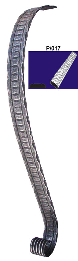 Madlo-voluta 180x600, P/017-40x5mm