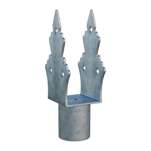 Extension pour vis de terre décoré Zn U75x75x165x60mm