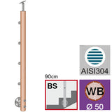 Beech pole D50mm BUK(BEECH) D50mm, 4xd12mm, H900