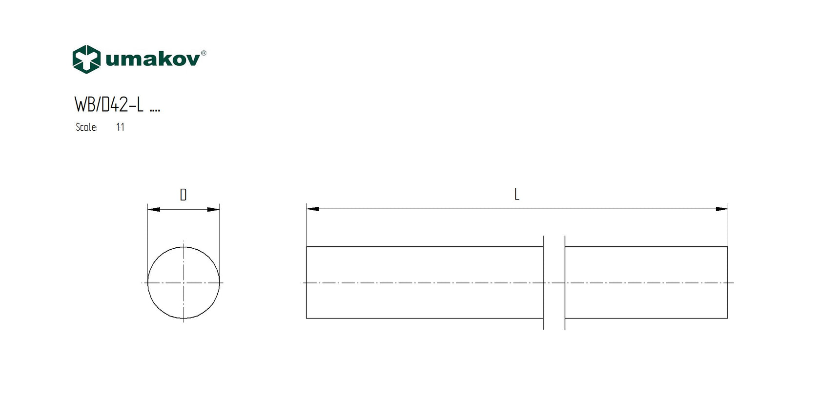 Wooden handle - OAK