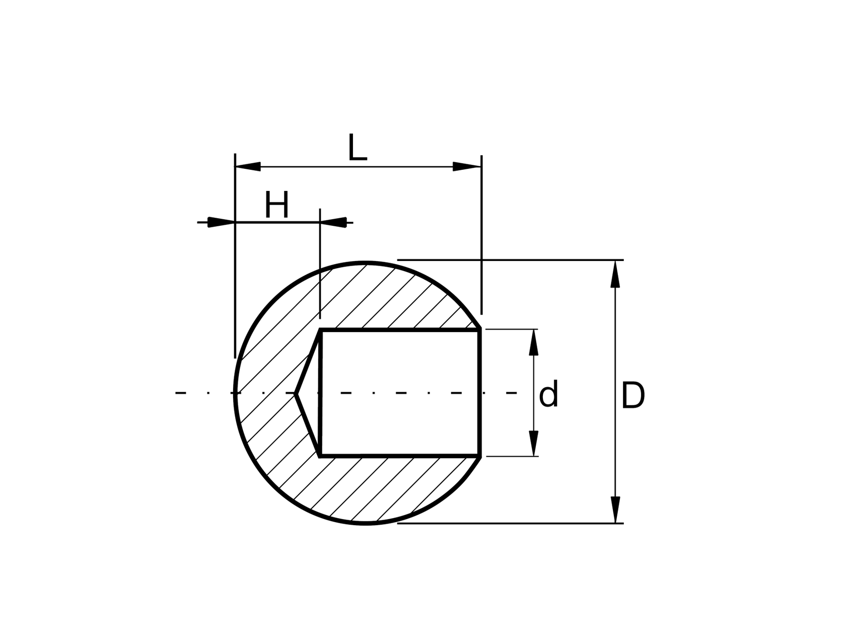 End cap, non-lacquered. BUK(BEECH)