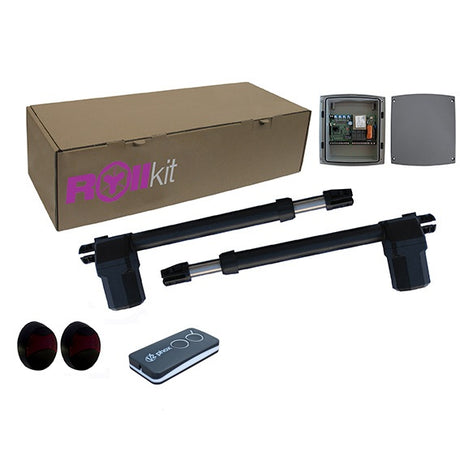 Rollkit drive for double-leaf gate, set with photocells