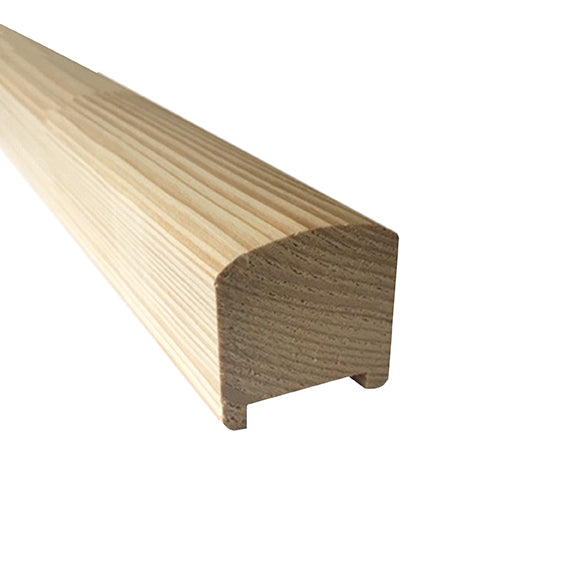Square handle with groove, SPRUCE