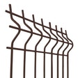 Welded fence panel 3D ZnPVC 2500x1230x4mm brown