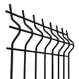 Panneau de clôture soudé 3D ZnPVC 2500x1730x4mm noir