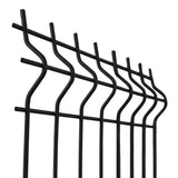 Panneau de clôture soudé 3D ZnPVC 2500x1730x4mm noir