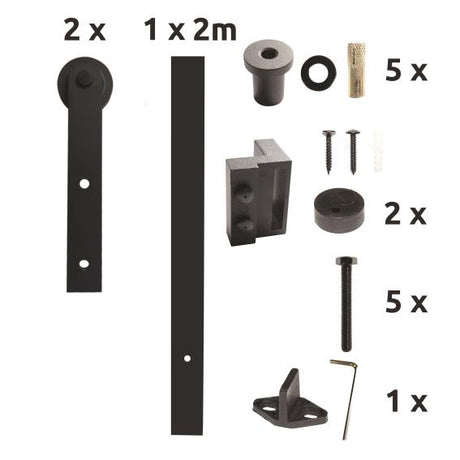 sliding barn door hardware- "Ksolo"