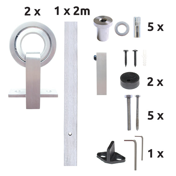 sliding barn door hardware - "Ringo"
