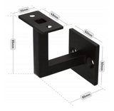 Wall handrail bracket, black, Fe