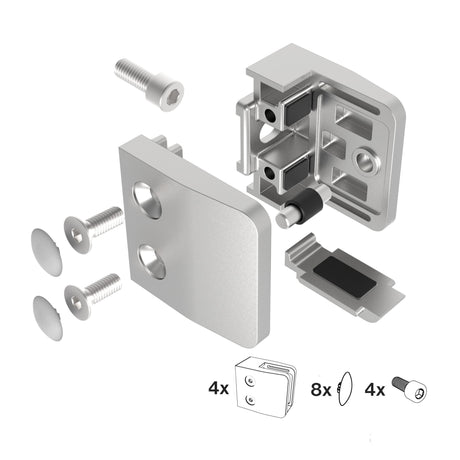 Glass clamp - set