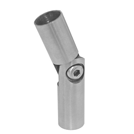 Adjustable round bar connector