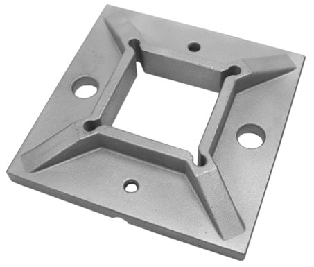 Ancoraggio a pavimento, flange quadrate