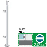 Stainless steel pole, VK-straight, left AISI304, D