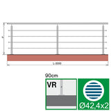 Stainless railing, AISI304, 3000x900mm
