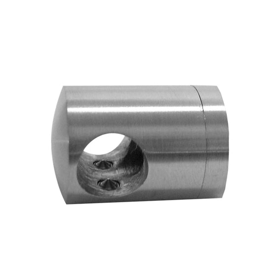 Crossbar holder - connector AISI316, 40x40x2/d16mm