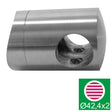 Crossbar holder - connector AISI316, D42,4/d10mm