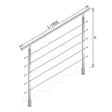 Railing JP, BR STAIRS AISI304, 40x40x2/4xd12/H900/