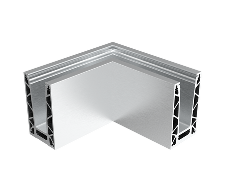 AL. profile, top mount  90° IN corner AL/ELOX/Sati