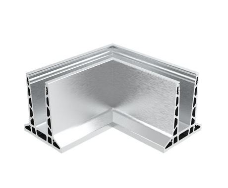 AL. profile, top mount  90° IN corner
