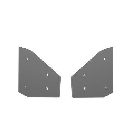 Awning with aluminium channel profile 0°blind plug