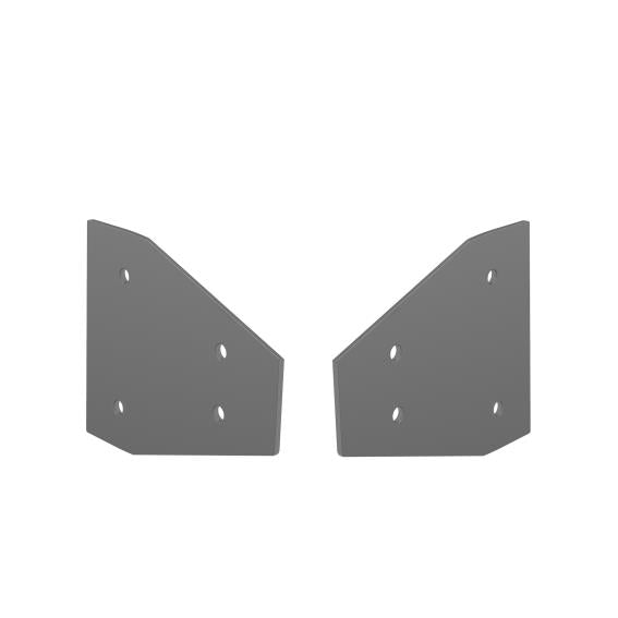 Awning with aluminium channel profile 0°blind plug