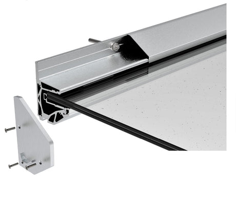 Canopy with aluminium channel profile -2°