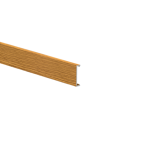 Aluminum facade strip 25x6-6000mm W02