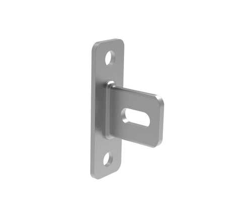 Vertical fence panel bracket, stainless steel