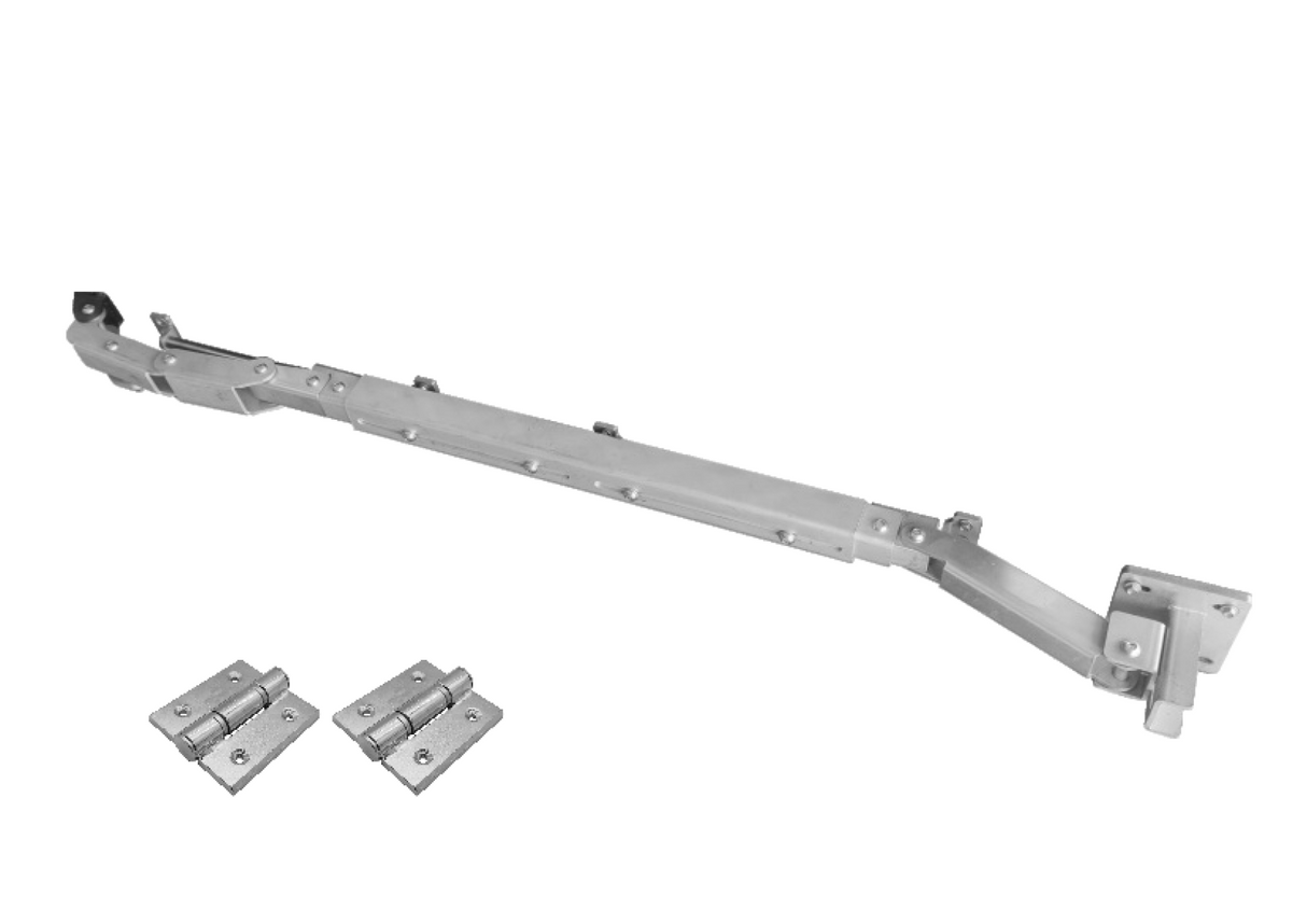 Folding mechanism for swing gates - left