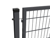 Gate 1pc. 2D BOX ZnPVC 1000x1500mm RAL 7016 anthracite