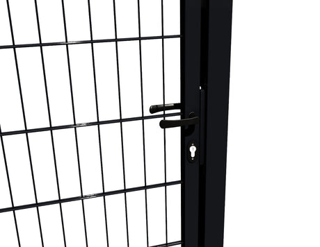 Bránka 1kr. 2D BOX ZnPVC 1000x1700mm RAL 9005 čierna matná