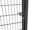 Gate 1pc. 2D BOX ZnPVC 1000x1500mm RAL 7016 anthracite