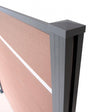 Aluminium-Querträger oben, 1820mm Anthrazit für WPC-Zaunbretter