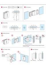 hinge for glass door