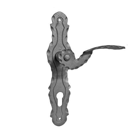 Door handle with plate - right h260, b60, t3mm