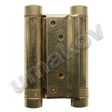 Spring hinge doublesided, brass L=150mm
