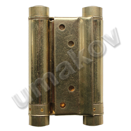 Spring hinge doublesided, brass L=150mm