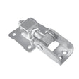 Adjustable hinge with anchoring flange, Zn, 180°, M16