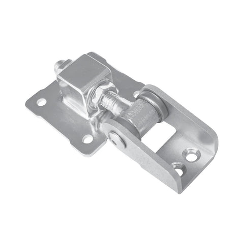 Adjustable hinge with anchoring flange, Zn, 180°, M16