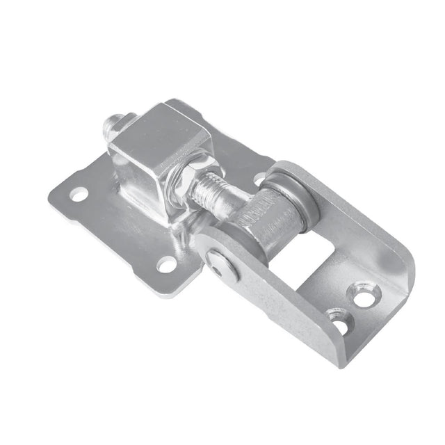 Adjustable hinge with anchoring flange, Zn, 180°, M16