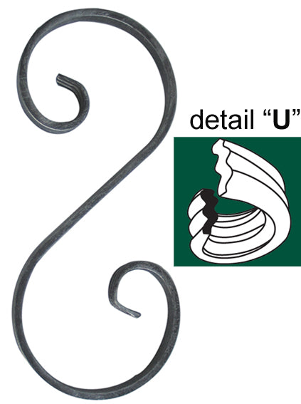 Element tvaru-S 230x100, 12x6mm