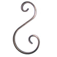 Scroll "S" h230, b120/60, 12x6mm