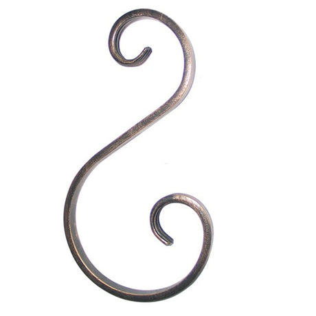 Scroll "S" h200, b85/50, 12x6mm