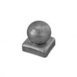 Pole cover with ball 40x40, D40, t0,7mm