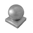 Pole cover with ball 80x80, D80, t0,8mm